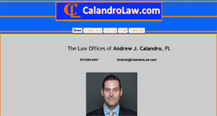 Desktop Screenshot of calandrolaw.com