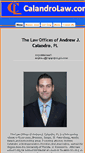 Mobile Screenshot of calandrolaw.com