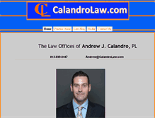 Tablet Screenshot of calandrolaw.com